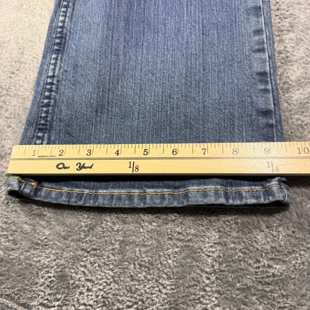 Cody James Mens Straight Leg Western Denim Jeans Medium Wash Blue 35x30